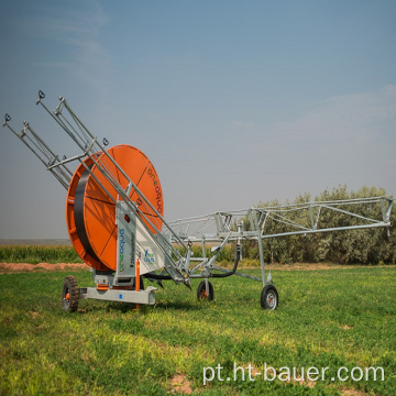 Equipamento de irrigação de carretéis agrícolas de retransferência